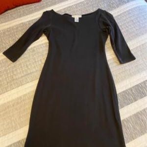 Black cotton dress